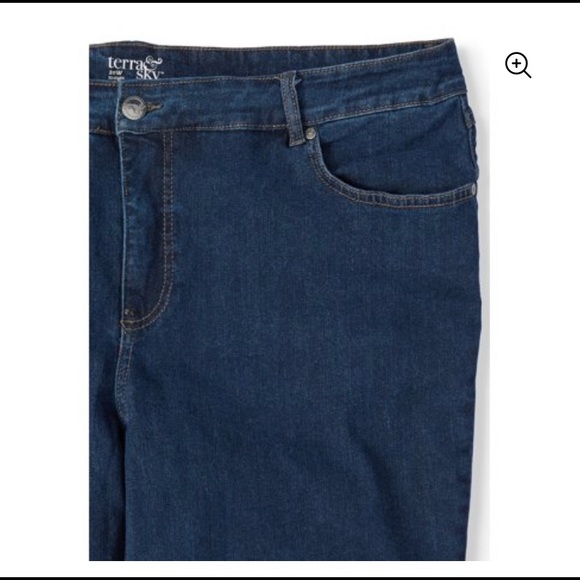 2 New women’s ladies plus size petite jeans pants - Picture 5 of 7